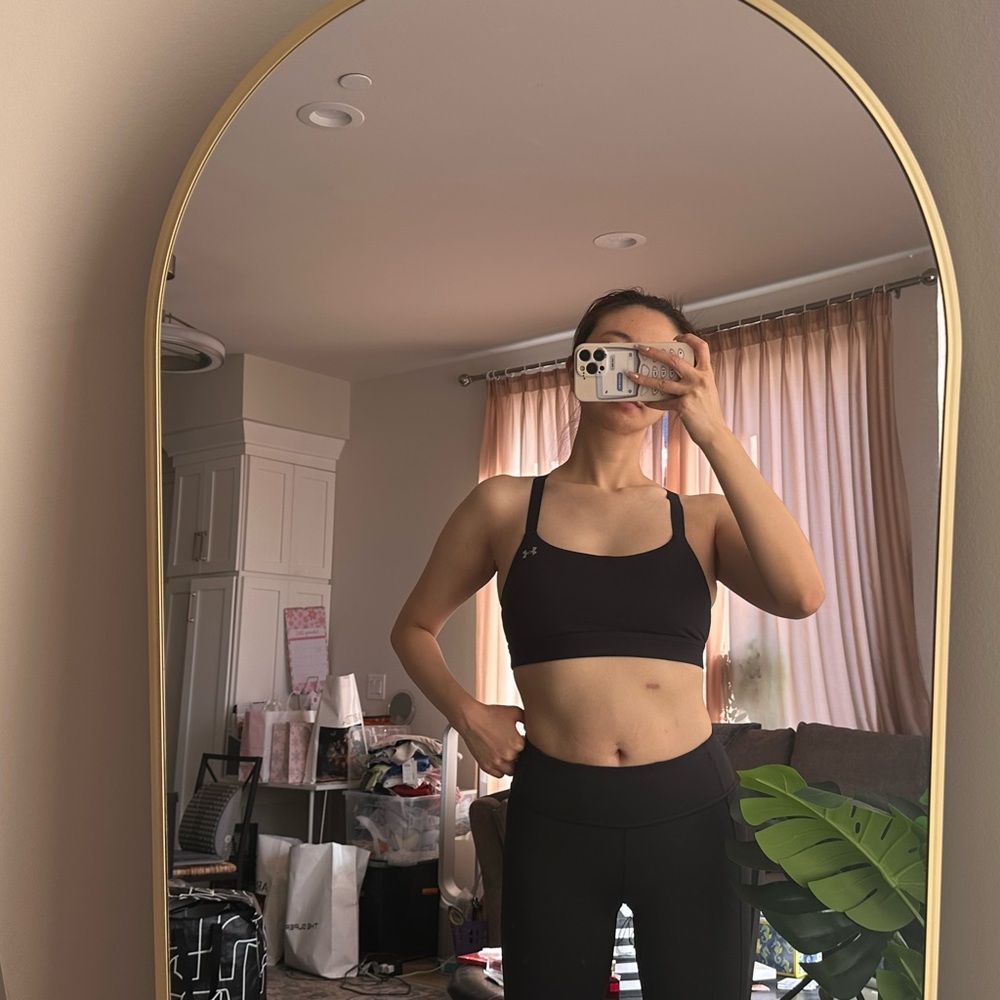 Under Armour Crossback Black Sports Bra Size M